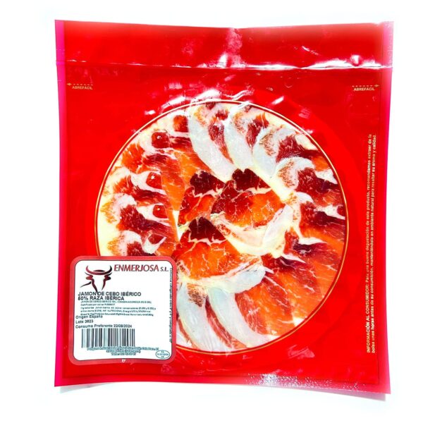 JAMÓN DE CEBO IBERICO 50% RAZA IBÉRICA LONCHEADO