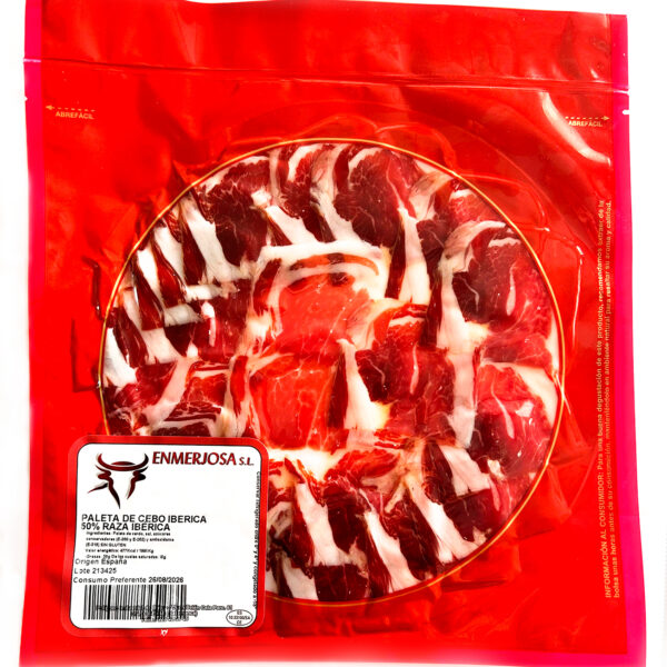 PALETA DE CEBO IBÉRICA 50% RAZA IBÉRICA LONCHEADA